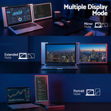 Computer Monitors & Accessories: Devanti Portable Monitor Laptop Screen Extender Dual Display 1080P IPS USB C