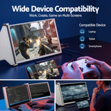 Computer Monitors & Accessories: Devanti Portable Monitor Laptop Screen Extender Dual Display 1080P IPS USB C