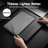Computer Monitors & Accessories: Devanti Portable Monitor Laptop Extender USB C Travel Display 16 Inch Black