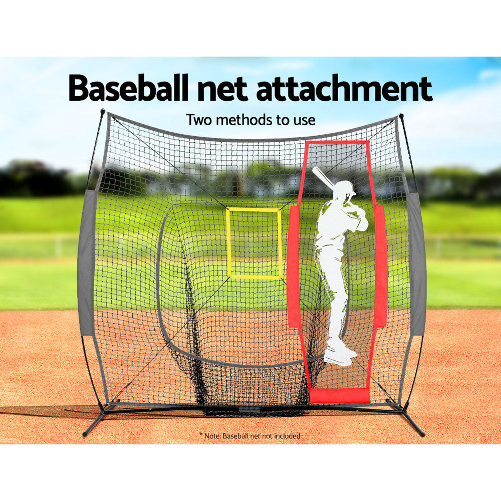 Basketball & Basketball Accessories: Everfit Baseball Net Pitching Kit with Stand Rebound Net Training Aid