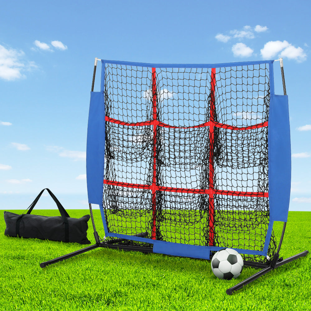 Soccer & Soccer Accessories: Everfit Soccer Net Baseball Pitching Football Goal Training Aid 9 Target Zone