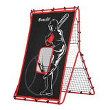 Basketball & Basketball Accessories: Everfit Baseball Net Rebound Pitching Kit Target Hitter 2 in 1 Training Aid