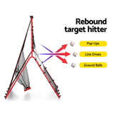 Basketball & Basketball Accessories: Everfit Baseball Net Rebound Pitching Kit Target Hitter 2 in 1 Training Aid