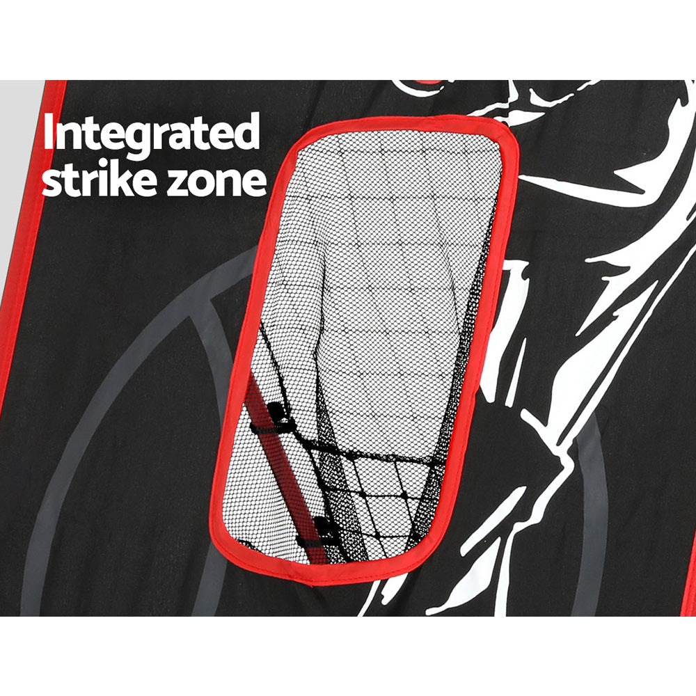 Basketball & Basketball Accessories: Everfit Baseball Net Rebound Pitching Kit Target Hitter 2 in 1 Training Aid