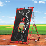Basketball & Basketball Accessories: Everfit Baseball Net Rebound Pitching Kit Target Hitter 2 in 1 Training Aid