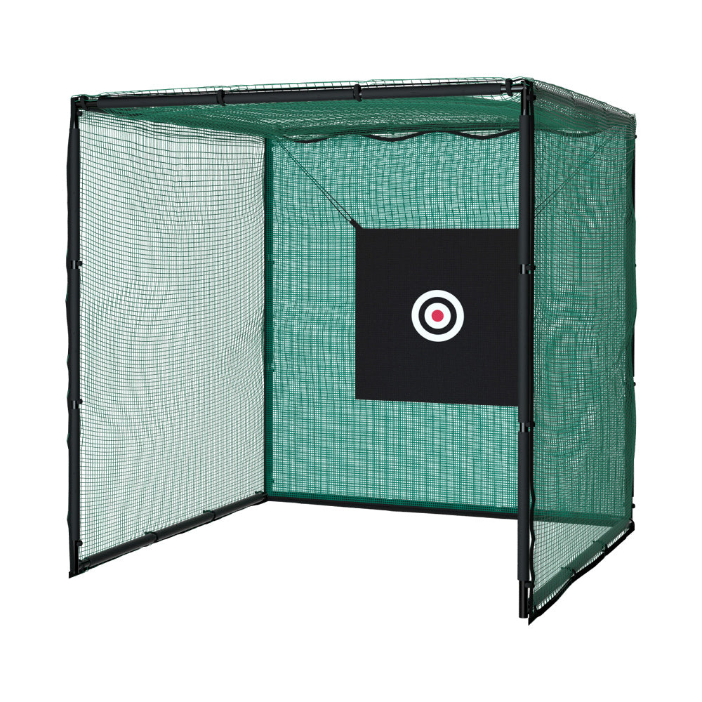 Golf Training Aids: Everfit 3m Golf Practice Net Hitting Cage with Steel Frame Baseball Training