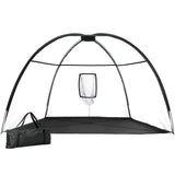 Golf Training Aids: Everfit 3.5m Golf Practice Net Portable Training Aid Driving Target Tent Black