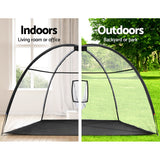Golf Training Aids: Everfit 3.5m Golf Practice Net Portable Training Aid Driving Target Tent Black