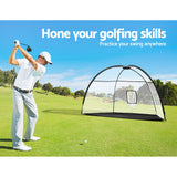 Golf Training Aids: Everfit 3.5m Golf Practice Net Portable Training Aid Driving Target Tent Black