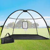 Golf Training Aids: Everfit 3.5m Golf Practice Net Portable Training Aid Driving Target Tent Black