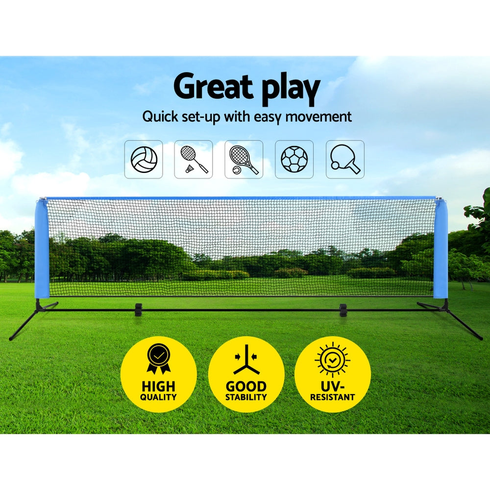 Basketball & Basketball Accessories: Everfit 3m Badminton Tennis Net Portable Volleyball Kit Adjustable Height