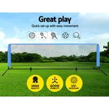 Basketball & Basketball Accessories: Everfit 3m Badminton Tennis Net Portable Volleyball Kit Adjustable Height