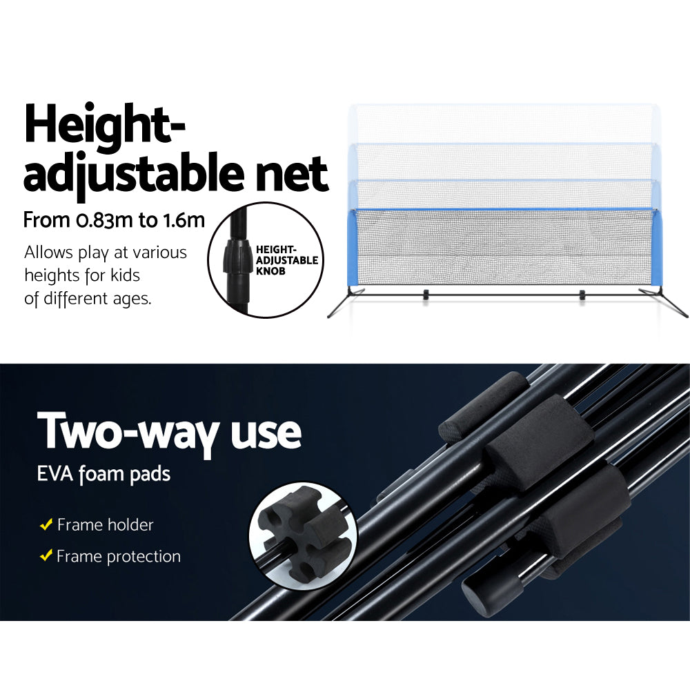 Basketball & Basketball Accessories: Everfit 3m Badminton Tennis Net Portable Volleyball Kit Adjustable Height