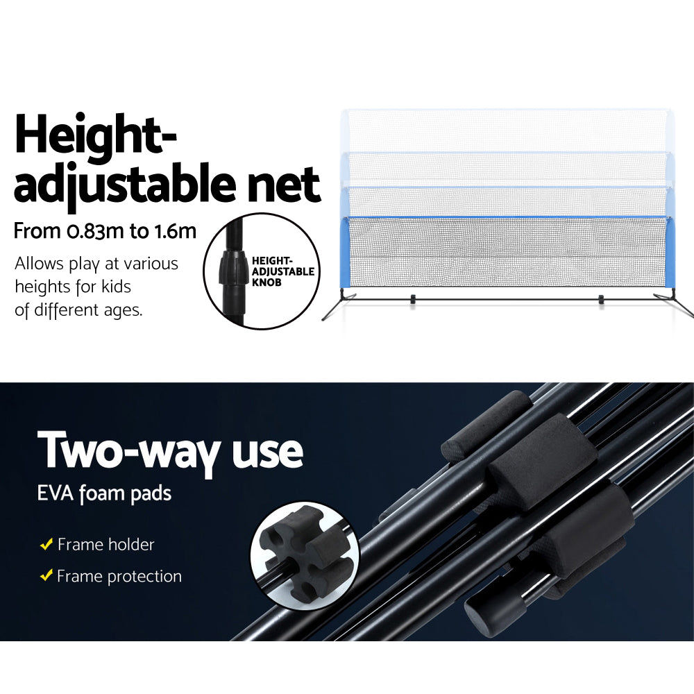 Basketball & Basketball Accessories: Everfit 4m Badminton Tennis Net Portable Volleyball Kit Adjustable Height
