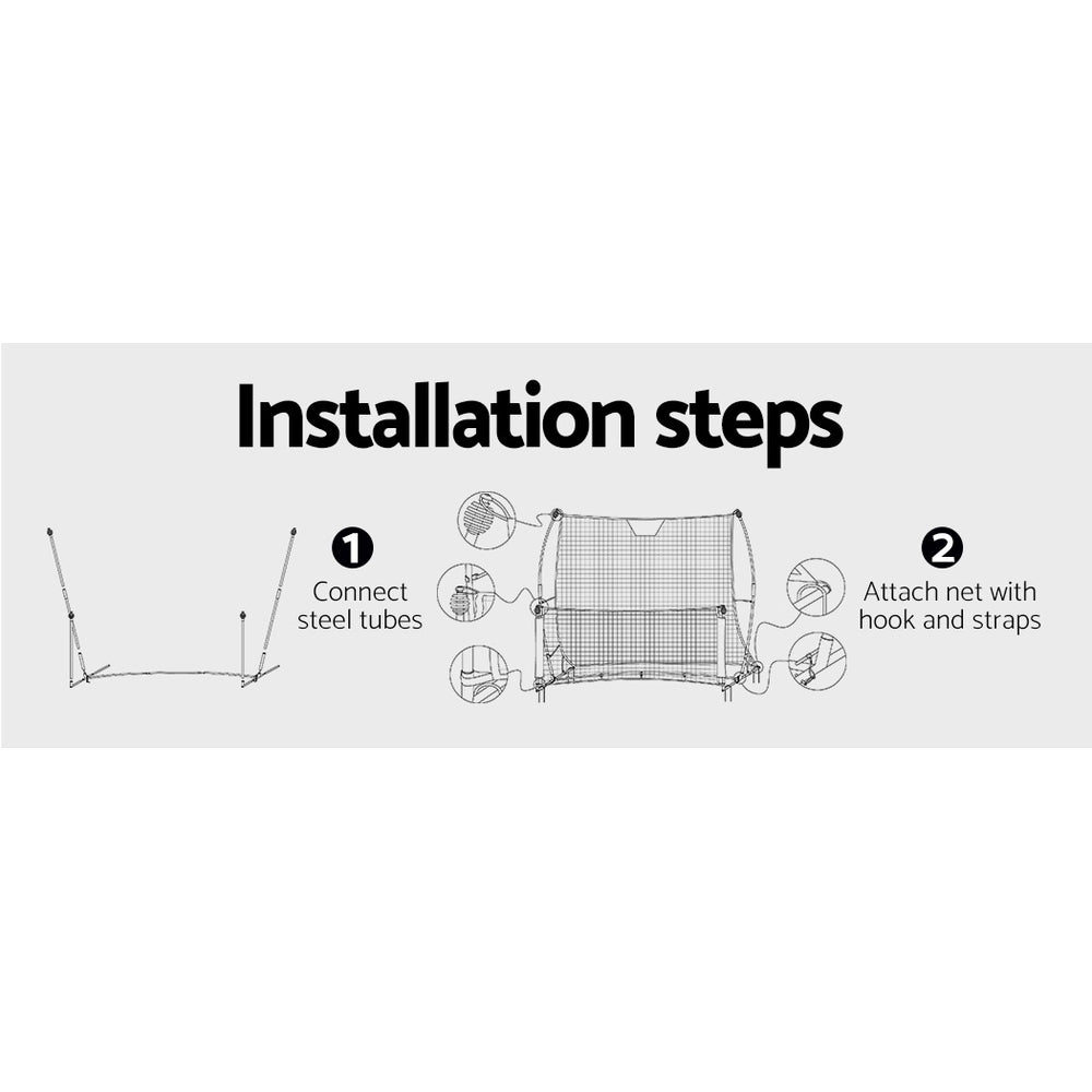 Soccer & Soccer Accessories: Everfit 1.8m Football Soccer Net Portable Goal Net Rebounder Sports Training