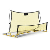 Soccer & Soccer Accessories: Everfit 2.1m Football Soccer Net Portable Goal Net Rebounder Sports Training Yellow