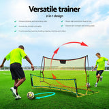 Soccer & Soccer Accessories: Everfit 2.1m Football Soccer Net Portable Goal Net Rebounder Sports Training Yellow