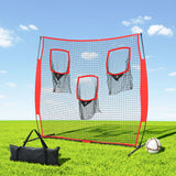 Soccer & Soccer Accessories: Everfit 1.8m Football Soccer Net Portable Goal Net Training 3 Target Zone