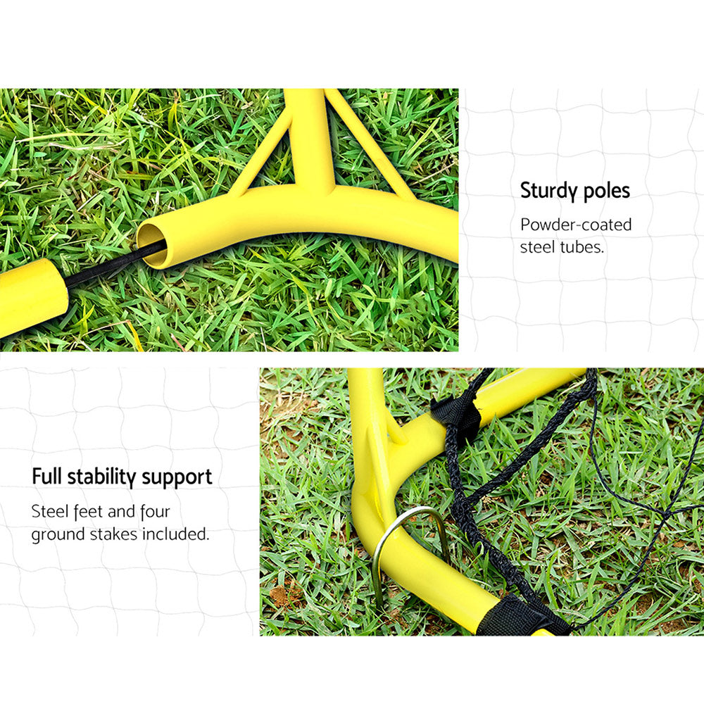 Soccer & Soccer Accessories: Everfit 3.6m Football Soccer Net Portable Goal Net Rebounder Sports Training