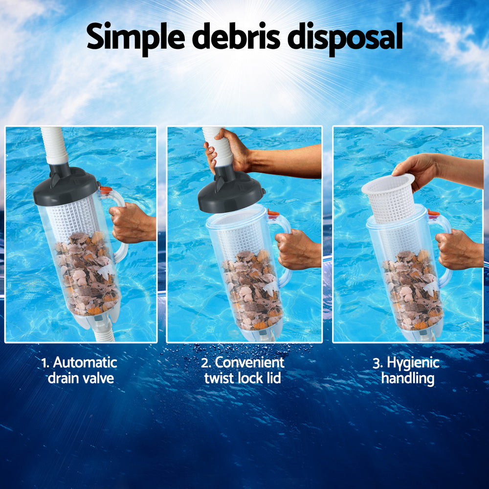 Pool Covers & Accessories: Aqua Buddy Pool Leaf Canister Cleaner Suction Catcher In-ground Swimming Pools