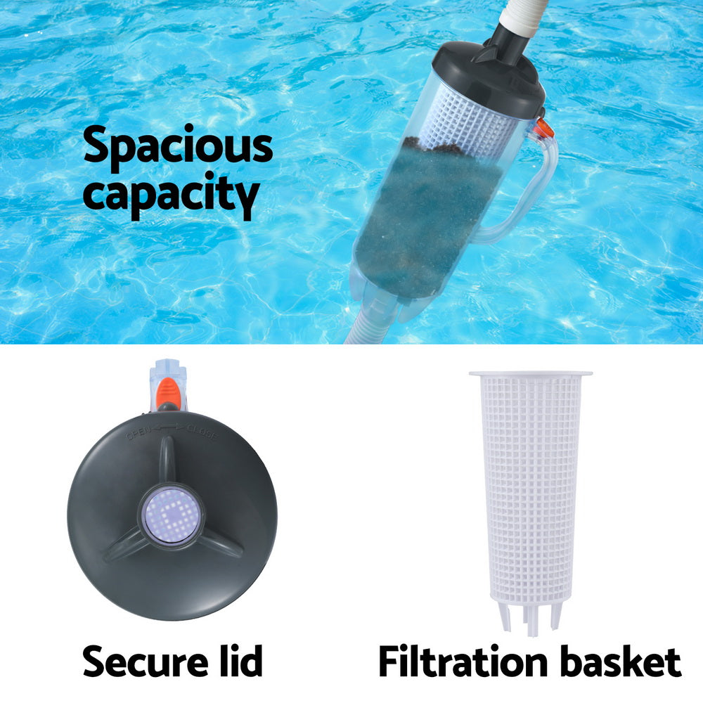 Pool Covers & Accessories: Aqua Buddy Pool Leaf Canister Cleaner Suction Catcher In-ground Swimming Pools
