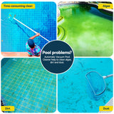 Aqua Buddy Vacuum Pool Cleaner Automatic Swimming Pool Floor Climb Wall Grey