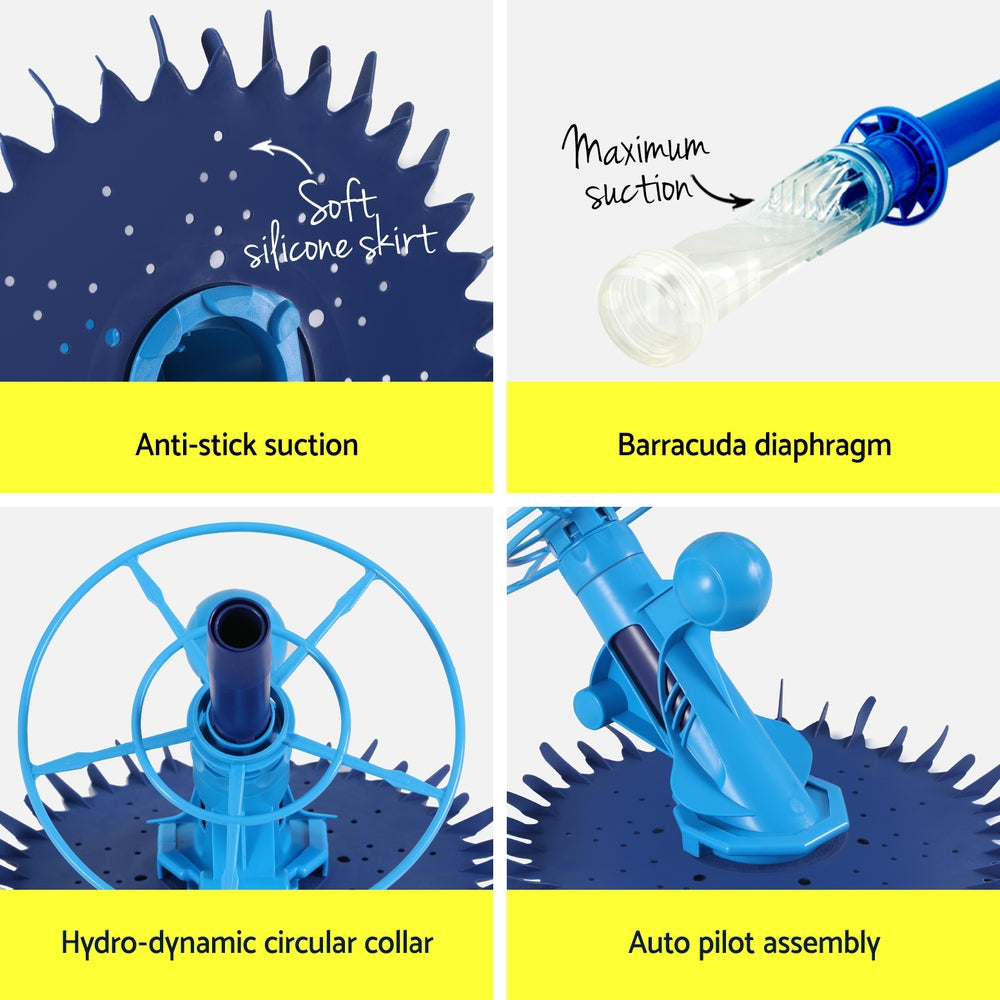 Pool Sweeps & Vacuums: Aqua Buddy Pool Cleaner Automatic Vacuum Swimming Pool Floor Climb Wall 10M