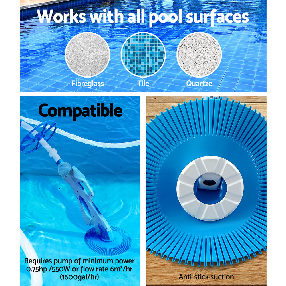 Pool Sweeps & Vacuums: Aqua Buddy Swimming Pool Cleaner Automatic Vacuum Suction 10M Hose