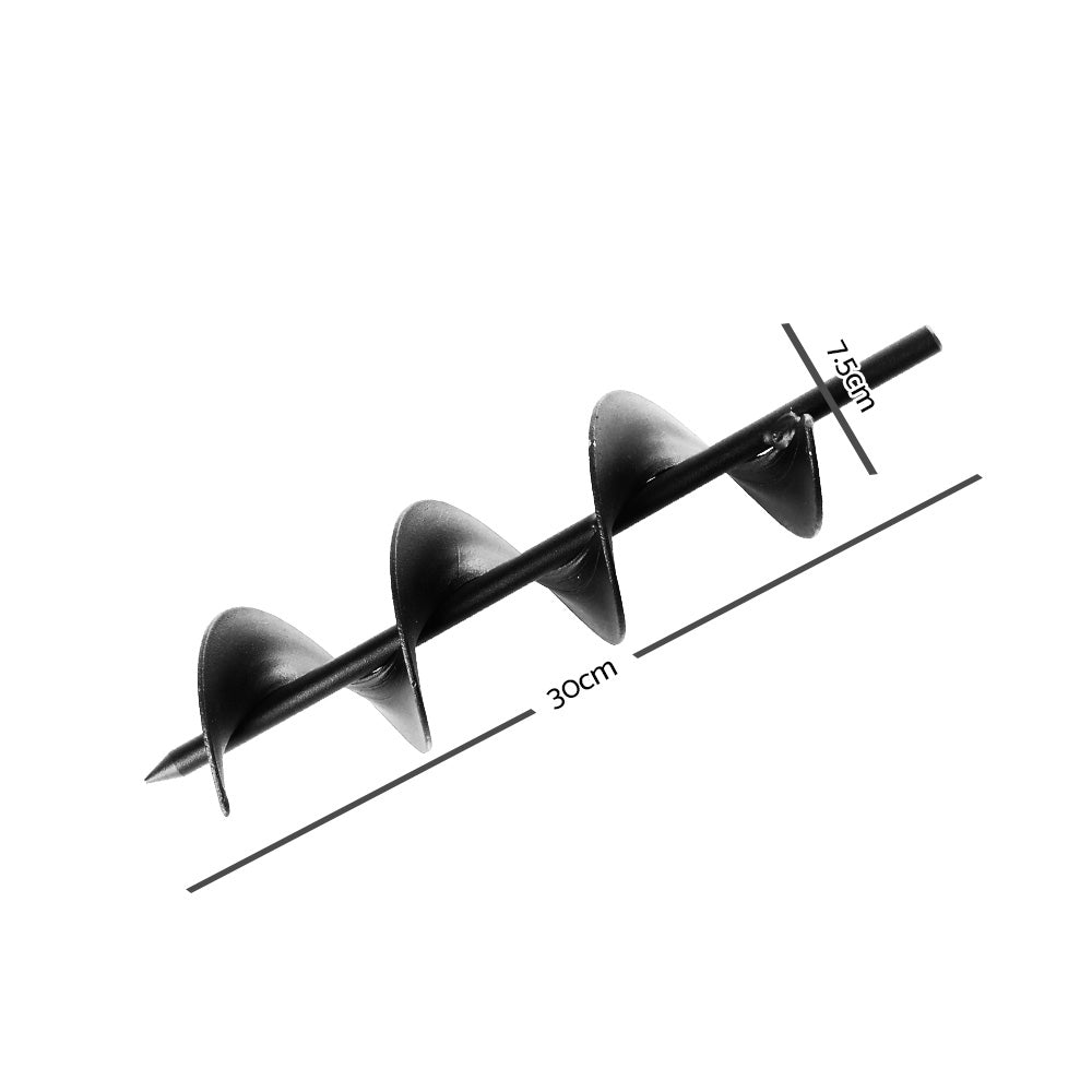Outdoor Power Equipment: GIANTZ Power Garden Auger Small Earth Planter 75 X 300MM Black