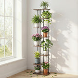Pots, Planters & Accessories: Artiss 8 Tiers Plant Stand Metal Flower Pots Shelf Indoor Outdoor Garden Home
