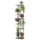 Pots, Planters & Accessories: Artiss 8 Tiers Plant Stand Metal Flower Pots Shelf Indoor Outdoor Garden Home