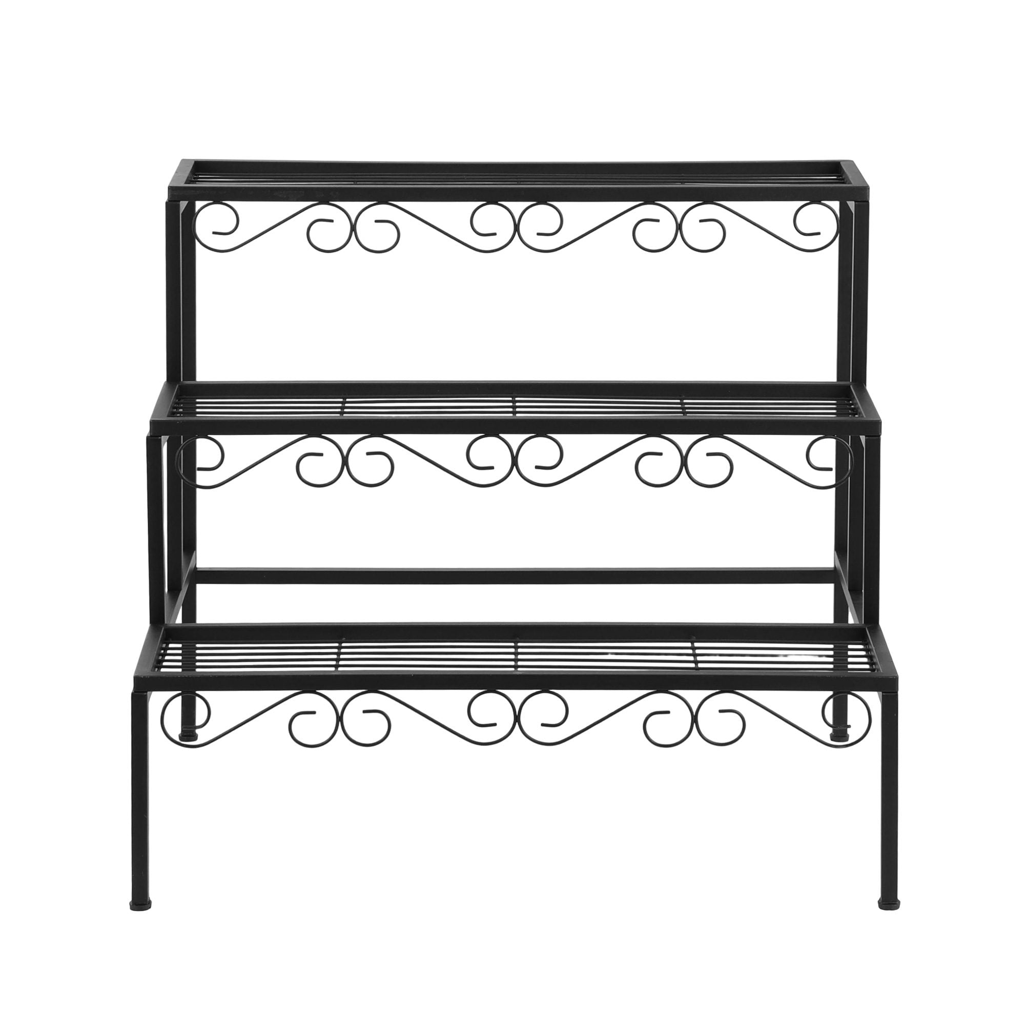 Pots, Planters & Accessories: Artiss Plant Stand 3 Tier Metal Corner Plant Shelf Multiple Flower Holder Rack
