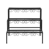 Pots, Planters & Accessories: Artiss Plant Stand 3 Tier Metal Corner Plant Shelf Multiple Flower Holder Rack