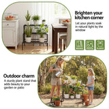 Pots, Planters & Accessories: Artiss Plant Stand 3 Tier Metal Corner Plant Shelf Multiple Flower Holder Rack