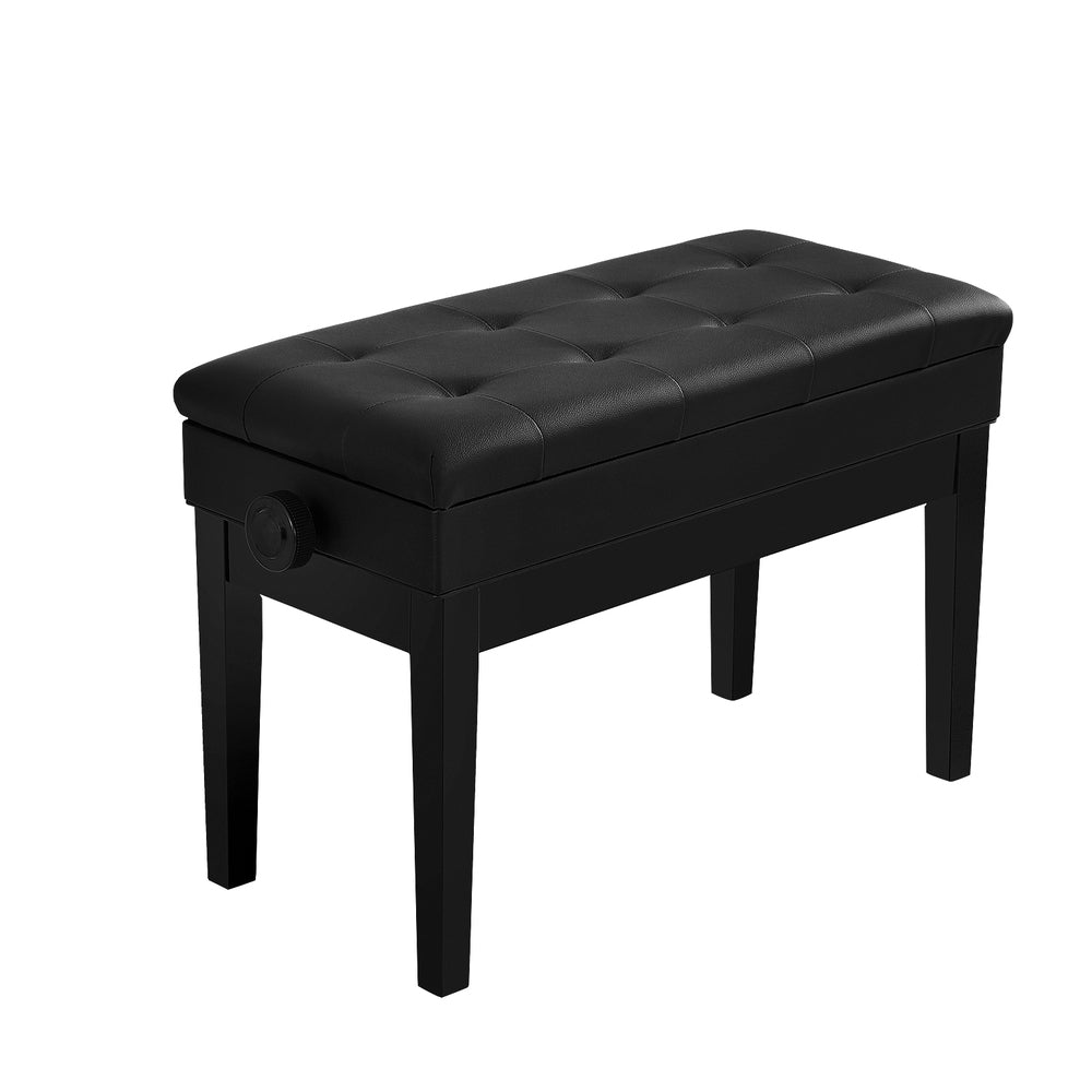 Table & Bar Stools: Alpha Piano Bench Stool Adjustable Height Keyboard Seat