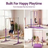 Gym Equipment & Accessories: Everfit Kids Gymnastics Bar Pull Up Station Monkey Bar Adjustable Indoor Garden