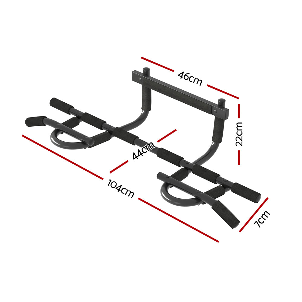 Gymnastics: Everfit Pull Up Bar 104CM Doorway Chin Up Horizontal Bar Gym