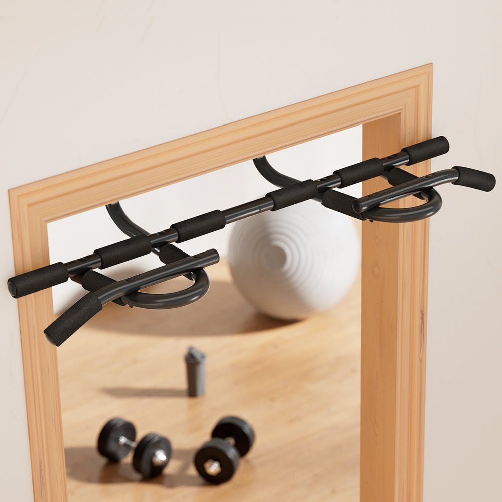 Gymnastics: Everfit Pull Up Bar 104CM Doorway Chin Up Horizontal Bar Gym