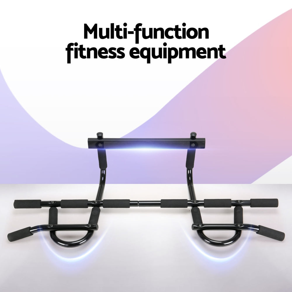 Gymnastics: Everfit Pull Up Bar 104CM Doorway Chin Up Horizontal Bar Gym