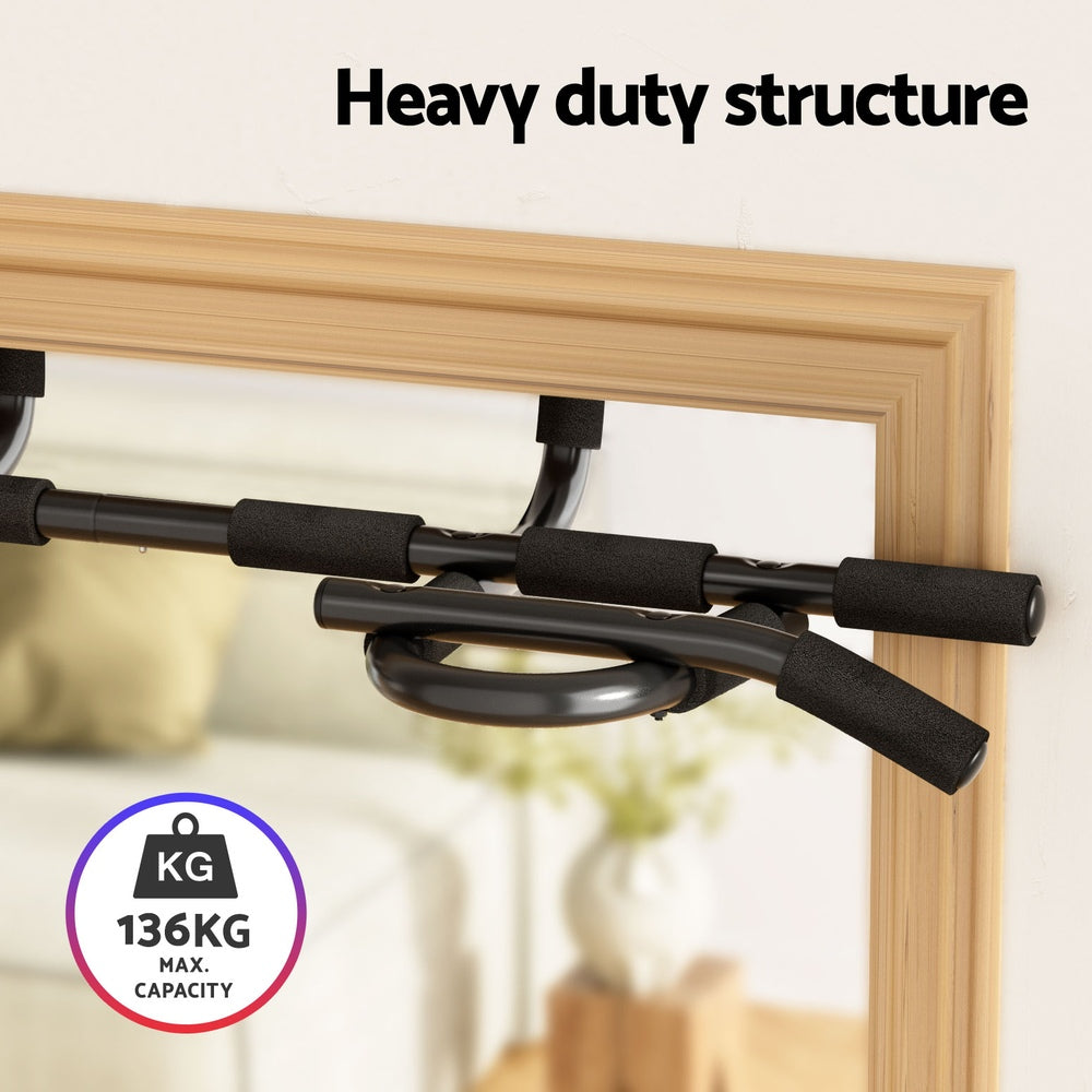 Gymnastics: Everfit Pull Up Bar 104CM Doorway Chin Up Horizontal Bar Gym