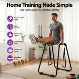 Gymnastics: Everfit Dip Station Parallel Bars Heavy Duty Home Gym Stand Calisthenics Black