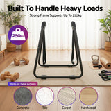 Gymnastics: Everfit Dip Station Parallel Bars Heavy Duty Home Gym Stand Calisthenics Black
