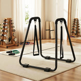 Gymnastics: Everfit Dip Station Parallel Bars Heavy Duty Home Gym Stand Calisthenics Black
