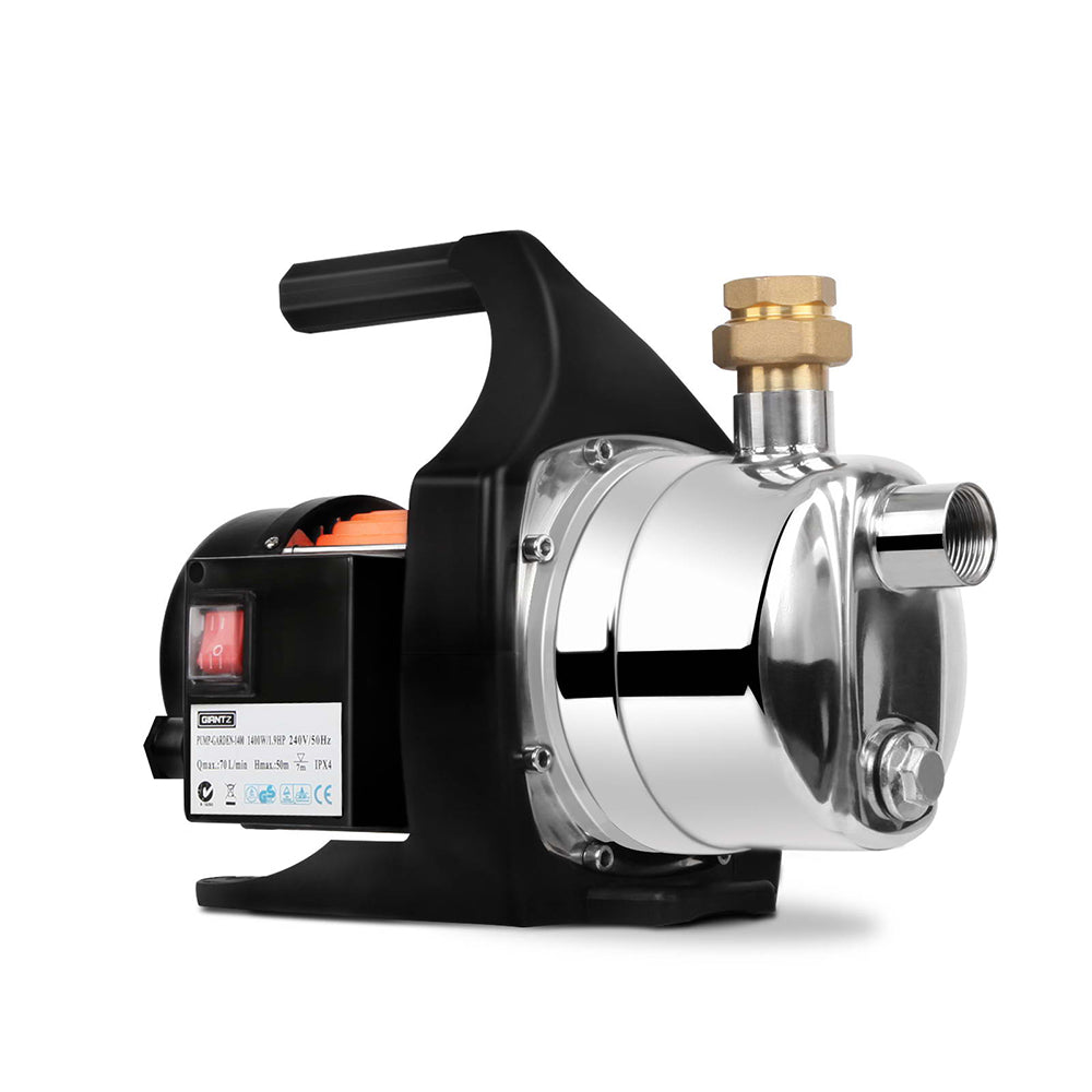 Irrigation Pumps: Giantz Garden Water Pump High Pressure 1500W Max. Tank Rain Farm Irrigation House