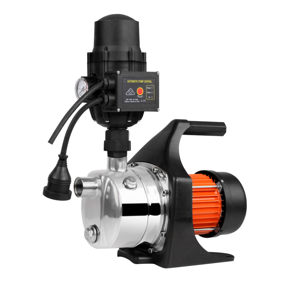 Irrigation Pumps: Giantz Garden Water Pump High Pressure 800W Max. Tank Rain Farm Irrigation House Black