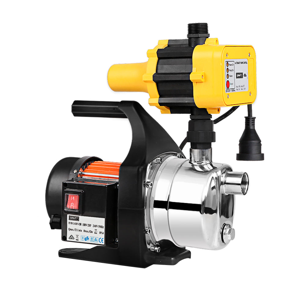 Irrigation Pumps: Giantz Garden Water Jet Pump High Pressure 800W Max. Tank Rain Farm Irrigation Yellow