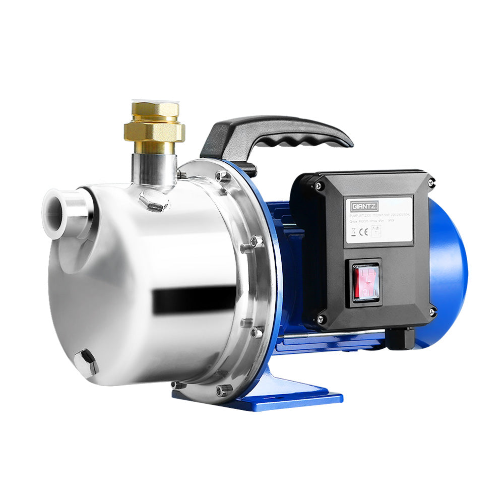 Irrigation Pumps: Giantz Garden Water Jet Pump High Pressure 1100W Tank Rain Farm Irrigation House