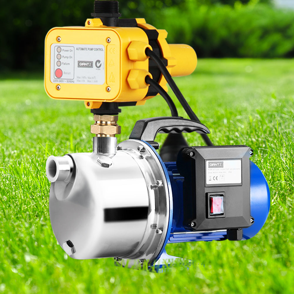 Irrigation Pumps: Giantz Garden Water Pump Jet High Pressure Controller Stage Irrigation Max. 4600L/H
