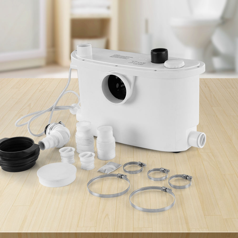 Sewage Pumps: Giantz Macerator Sewerage Pump Waste Water Marine Toilet Disposal Unit Clean