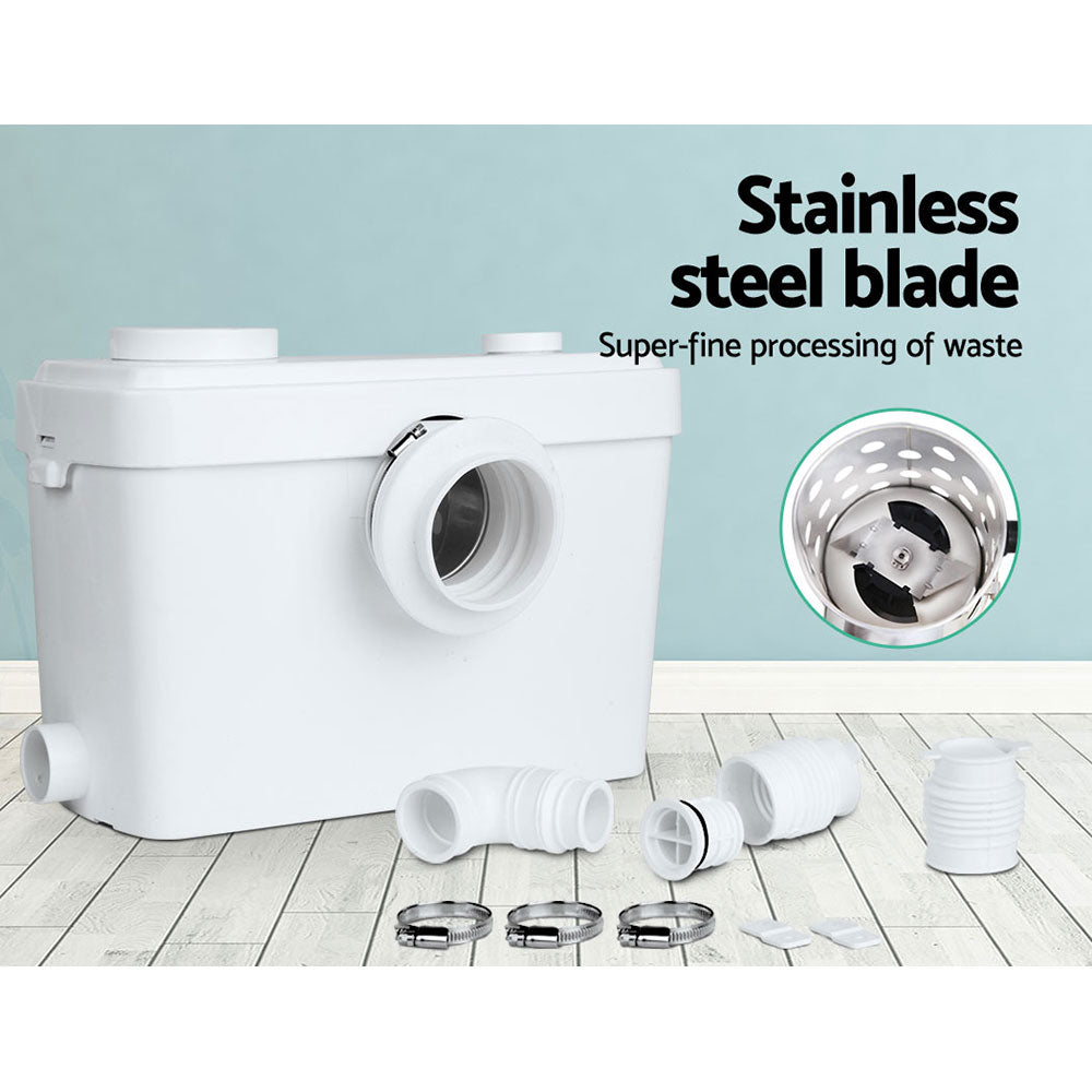 Sewage Pumps: Giantz Macerator Sewerage Pump Waste Water Marine Toilet Disposal Unit Laundry